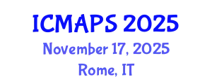 International Conference on Mathematical and Physical Sciences (ICMAPS) November 17, 2025 - Rome, Italy