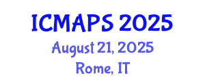 International Conference on Mathematical and Physical Sciences (ICMAPS) August 21, 2025 - Rome, Italy
