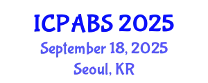 International Conference on Pharmaceutical and Biomedical Sciences (ICPABS) September 18, 2025 - Seoul, Republic of Korea