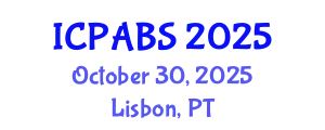 International Conference on Pharmaceutical and Biomedical Sciences (ICPABS) October 30, 2025 - Lisbon, Portugal