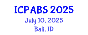 International Conference on Pharmaceutical and Biomedical Sciences (ICPABS) July 10, 2025 - Bali, Indonesia