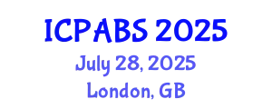 International Conference on Pharmaceutical and Biomedical Sciences (ICPABS) July 28, 2025 - London, United Kingdom
