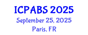 International Conference on Pharmaceutical and Biomedical Sciences (ICPABS) September 25, 2025 - Paris, France