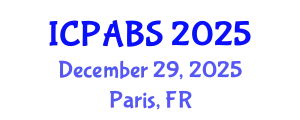 International Conference on Pharmaceutical and Biomedical Sciences (ICPABS) December 29, 2025 - Paris, France
