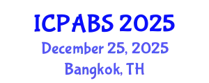 International Conference on Pharmaceutical and Biomedical Sciences (ICPABS) December 25, 2025 - Bangkok, Thailand