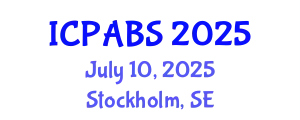 International Conference on Pharmaceutical and Biomedical Sciences (ICPABS) July 10, 2025 - Stockholm, Sweden