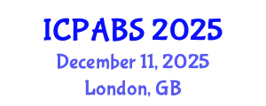 International Conference on Pharmaceutical and Biomedical Sciences (ICPABS) December 11, 2025 - London, United Kingdom
