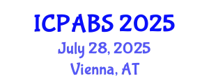 International Conference on Pharmaceutical and Biomedical Sciences (ICPABS) July 28, 2025 - Vienna, Austria