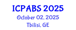 International Conference on Pharmaceutical and Biomedical Sciences (ICPABS) October 02, 2025 - Tbilisi, Georgia