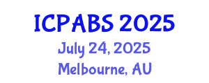International Conference on Pharmaceutical and Biomedical Sciences (ICPABS) July 24, 2025 - Melbourne, Australia
