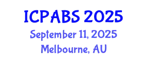 International Conference on Pharmaceutical and Biomedical Sciences (ICPABS) September 11, 2025 - Melbourne, Australia