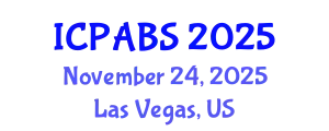 International Conference on Pharmaceutical and Biomedical Sciences (ICPABS) November 24, 2025 - Las Vegas, United States