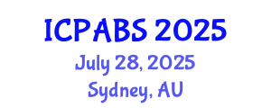 International Conference on Pharmaceutical and Biomedical Sciences (ICPABS) July 28, 2025 - Sydney, Australia