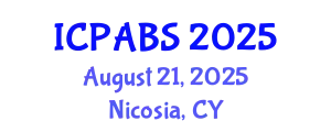 International Conference on Pharmaceutical and Biomedical Sciences (ICPABS) August 21, 2025 - Nicosia, Cyprus