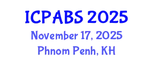 International Conference on Pharmaceutical and Biomedical Sciences (ICPABS) November 17, 2025 - Phnom Penh, Cambodia