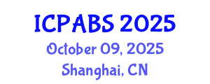 International Conference on Pharmaceutical and Biomedical Sciences (ICPABS) October 09, 2025 - Shanghai, China