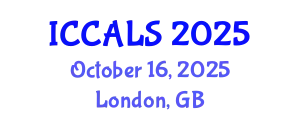 International Conference on Communication and Linguistics Studies (ICCALS) October 16, 2025 - London, United Kingdom