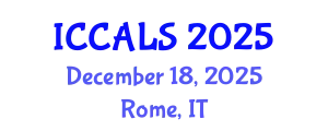 International Conference on Communication and Linguistics Studies (ICCALS) December 18, 2025 - Rome, Italy