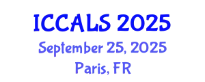 International Conference on Communication and Linguistics Studies (ICCALS) September 25, 2025 - Paris, France