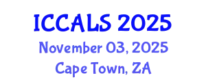 International Conference on Communication and Linguistics Studies (ICCALS) November 03, 2025 - Cape Town, South Africa