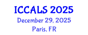 International Conference on Communication and Linguistics Studies (ICCALS) December 29, 2025 - Paris, France