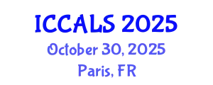 International Conference on Communication and Linguistics Studies (ICCALS) October 30, 2025 - Paris, France