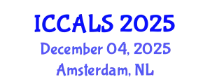 International Conference on Communication and Linguistics Studies (ICCALS) December 04, 2025 - Amsterdam, Netherlands
