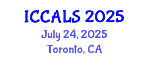 International Conference on Communication and Linguistics Studies (ICCALS) July 24, 2025 - Toronto, Canada