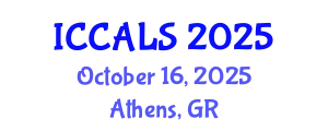 International Conference on Communication and Linguistics Studies (ICCALS) October 16, 2025 - Athens, Greece