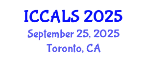 International Conference on Communication and Linguistics Studies (ICCALS) September 25, 2025 - Toronto, Canada