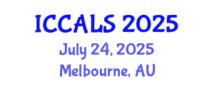 International Conference on Communication and Linguistics Studies (ICCALS) July 24, 2025 - Melbourne, Australia