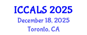 International Conference on Communication and Linguistics Studies (ICCALS) December 18, 2025 - Toronto, Canada