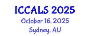 International Conference on Communication and Linguistics Studies (ICCALS) October 16, 2025 - Sydney, Australia