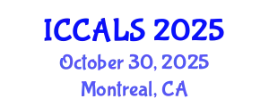 International Conference on Communication and Linguistics Studies (ICCALS) October 30, 2025 - Montreal, Canada