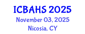 International Conference on Biomedical and Health Sciences (ICBAHS) November 03, 2025 - Nicosia, Cyprus