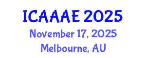 International Conference on Aeronautical and Aerospace Engineering (ICAAAE) November 17, 2025 - Melbourne, Australia