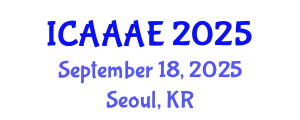 International Conference on Aeronautical and Aerospace Engineering (ICAAAE) September 18, 2025 - Seoul, Republic of Korea
