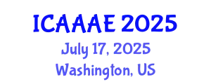 International Conference on Aeronautical and Aerospace Engineering (ICAAAE) July 17, 2025 - Washington, United States
