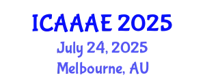 International Conference on Aeronautical and Aerospace Engineering (ICAAAE) July 24, 2025 - Melbourne, Australia