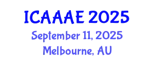International Conference on Aeronautical and Aerospace Engineering (ICAAAE) September 11, 2025 - Melbourne, Australia