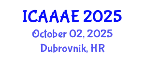 International Conference on Aeronautical and Aerospace Engineering (ICAAAE) October 02, 2025 - Dubrovnik, Croatia