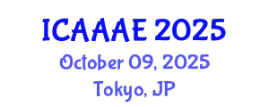 International Conference on Aeronautical and Aerospace Engineering (ICAAAE) October 09, 2025 - Tokyo, Japan
