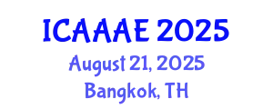 International Conference on Aeronautical and Aerospace Engineering (ICAAAE) August 21, 2025 - Bangkok, Thailand