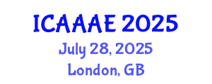 International Conference on Aeronautical and Aerospace Engineering (ICAAAE) July 28, 2025 - London, United Kingdom