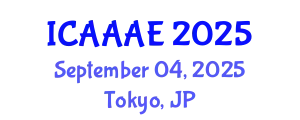 International Conference on Aeronautical and Aerospace Engineering (ICAAAE) September 04, 2025 - Tokyo, Japan