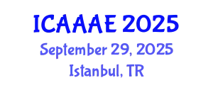 International Conference on Aeronautical and Aerospace Engineering (ICAAAE) September 29, 2025 - Istanbul, Turkey
