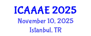 International Conference on Aeronautical and Aerospace Engineering (ICAAAE) November 10, 2025 - Istanbul, Turkey