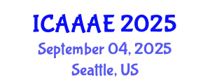 International Conference on Aeronautical and Aerospace Engineering (ICAAAE) September 04, 2025 - Seattle, United States