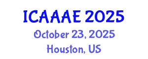 International Conference on Aeronautical and Aerospace Engineering (ICAAAE) October 23, 2025 - Houston, United States