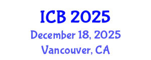 International Conference on Bioethics (ICB) December 18, 2025 - Vancouver, Canada